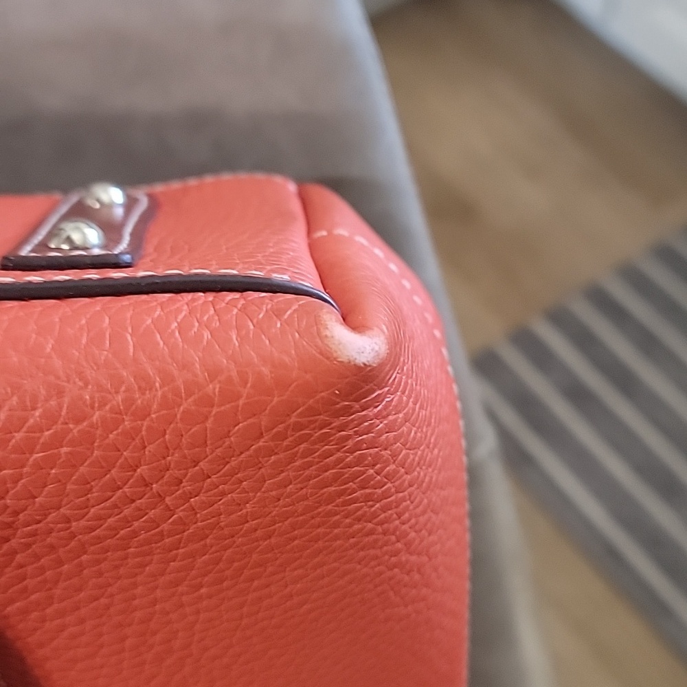 Dooney & Bourke Cambridge Hobo In Persimmon~Pebbled Leather - Picture 13 of 16